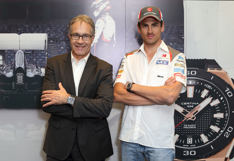 Certina hosts simulator challenge with F1 s Sutil